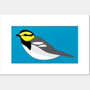 Golden Cheeked warbler Posters and Art